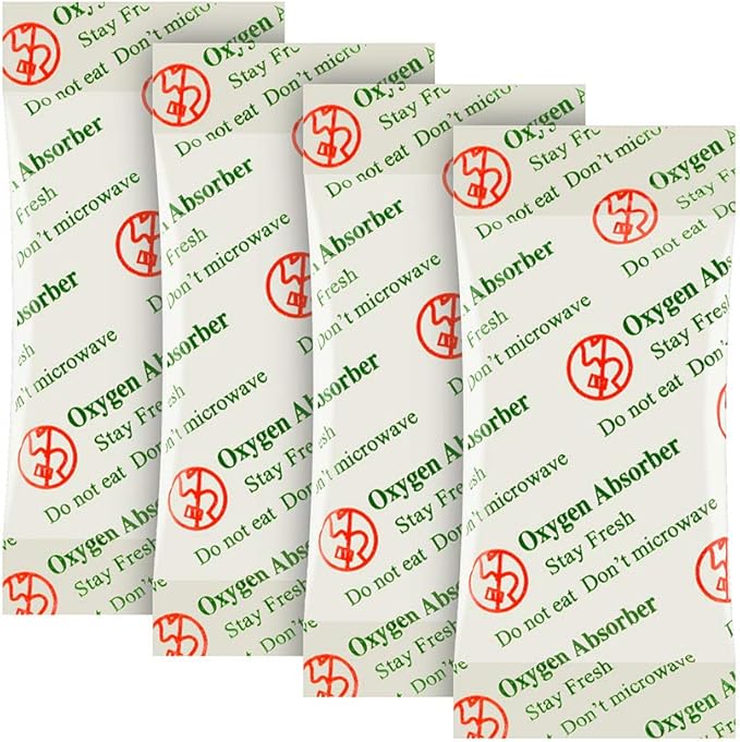 VacYaYa 3000CC(30-Pack) Food Grade Oxygen Absorbers Packets for Home Made Jerky and Long Term Food Storage, Stored in Vacuum Bag and 3 Times Oxygen Absorption Capacity