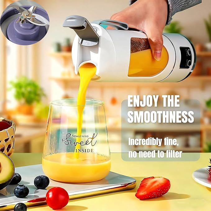 Digital Multimode Juicer Blender - Smart Led Display, Portable Usb Personal Electric Blender, Juicer Shakes And Smoothies Blender For Smoothies Liquid Diet, Shakes, Leak Proof Design (1PC-A)