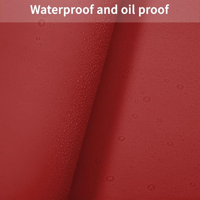 Table Cover Rectangle for Dining Room Table - Can Be Used On Both Sides Waterproof and Easy to Clean Good Flatness Used for Dining Table(Black+Wine Red 44x96)