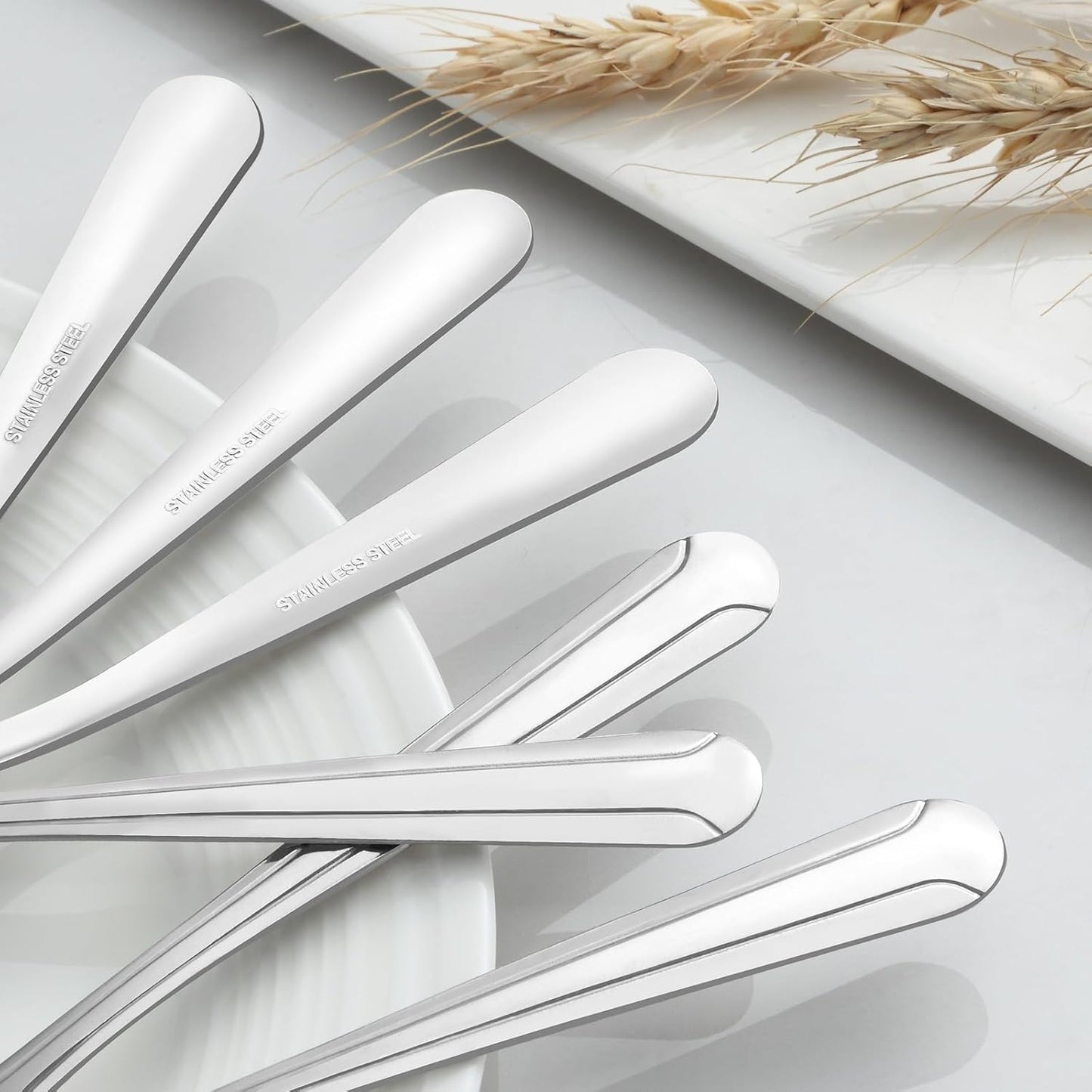 BEWOS 36-Piece Dinner Fork Set, 8.2-Inch Stainless Steel Silverware, Mirror Polished, Dishwasher Safe, For Home, Kitchen or Restaurant