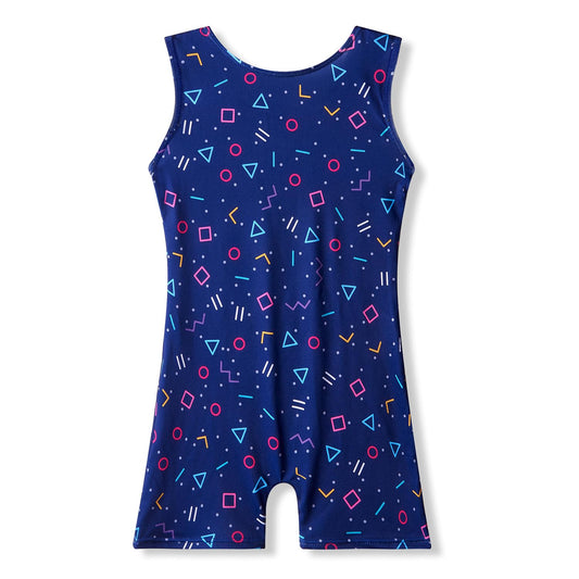 MYQFF Leotards for Girls Gymnastics Dance Tumbling Unitards Biketards Dark Blue 2t 3t Sleeveless