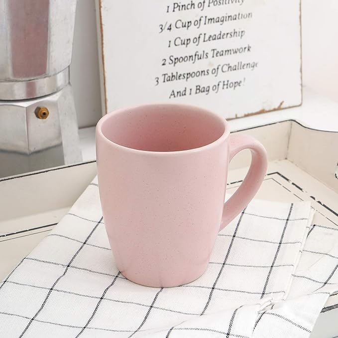 Stone Lain Albie Stoneware 32-Piece Modern Dinnerware Set, Kitchen Plates and Bowls Sets, Dish Set for 8, Pink