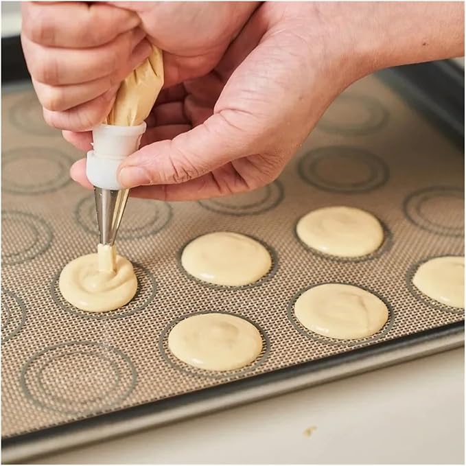 1 Piece Silicone Baking Mat Non Stick Heat Resistant Oven Liner Sheet for Cookie Macaron Bread Tool(Grey 42x29.5cm)