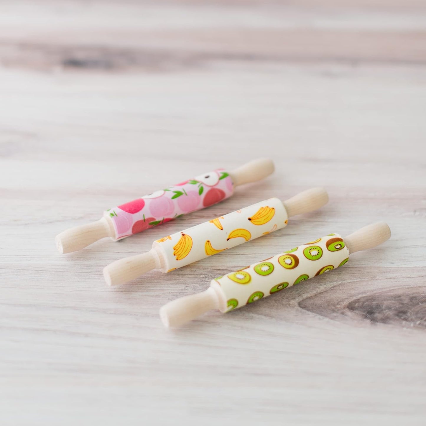 Wooden Mini Rolling Pin, 7 Inches Long, Pack of 50, Perfect for Fondant, Pasta, Baking in the Kitchen, Play-doh, Crafting and Imaginative Play, by Woodpeckers