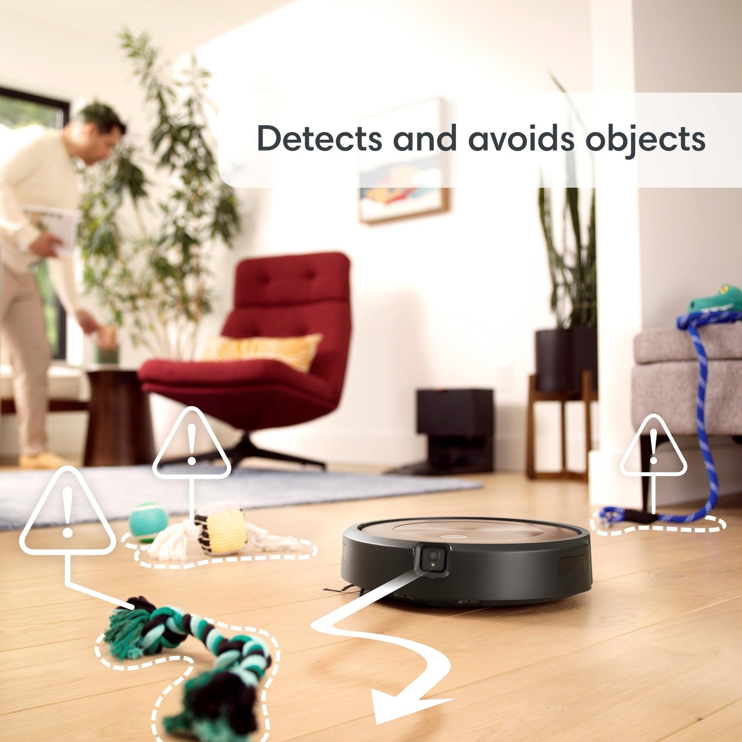 iRobot Roomba j9+ Self-Emptying Robot Vacuum – Powerful Suction, Identifies and Avoids Obstacles Like pet Waste, Self-Empties for 60 Days, Best for Homes with Pets, Smart Mapping, Works with Alexa