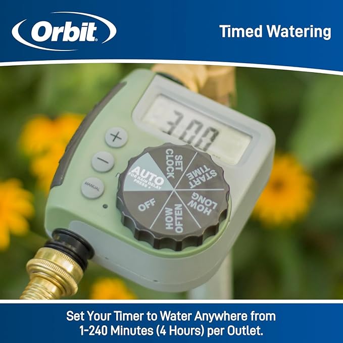 6-Pack (6 Total Timers) Orbit One Outlet Single-Dial Hose Faucet Timer