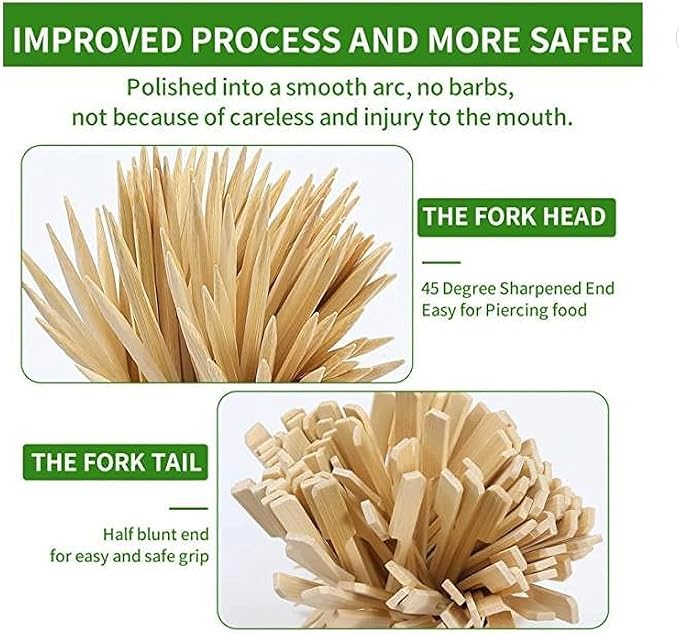 Bamboo Skewers, 200 PCS, 10 Inch, Premium Quality Craft, Paddle Design, Perfect for Cocktail Toothpicks, Kebabs, Grills, BBQ, Sandwiches, Fruits, Great Value Set