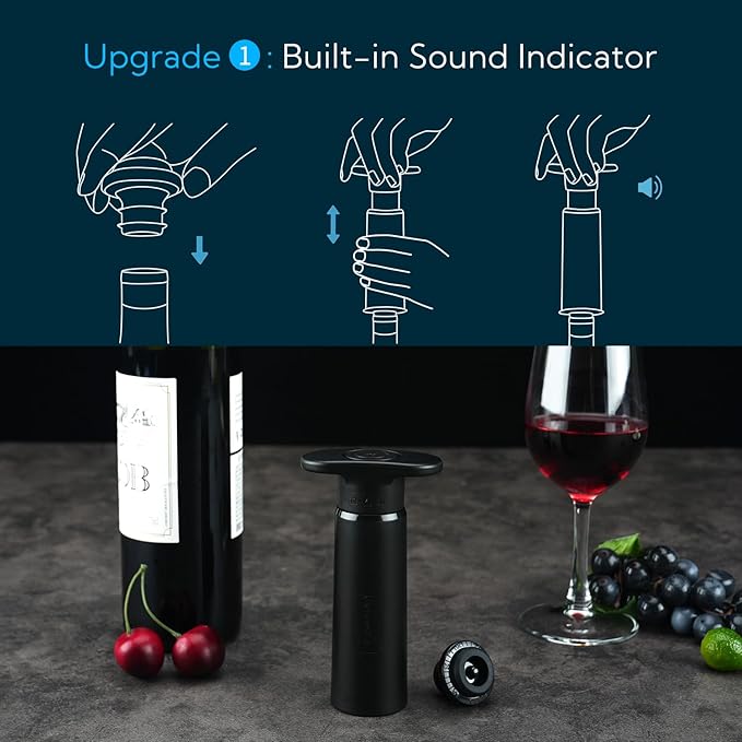 Wine Saver Pump and Wine Bottle Opener