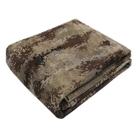 WINWAY 300D Camo Burlap Camouflage Netting Quiet Mesh Net for Hunting Sunshade Camping Concealment Shooting Blinds