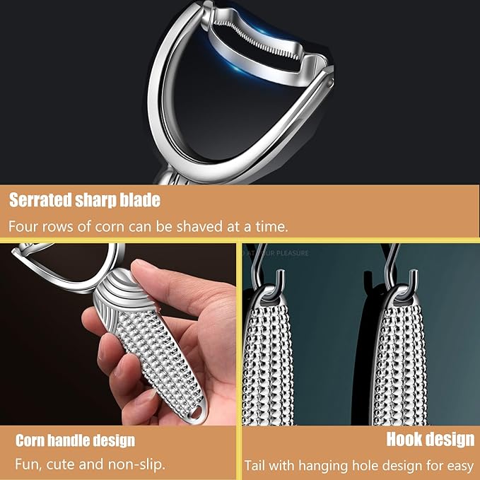 Corn Peeler for Corn on the Cob,2026 Upgraded corn cob stripper tool,Corn on the Cob Remover,Corn Cob Stripper tool Easy to Clean,Sweet Corn Cutter,Corn Cob Peeler as Gift for Women