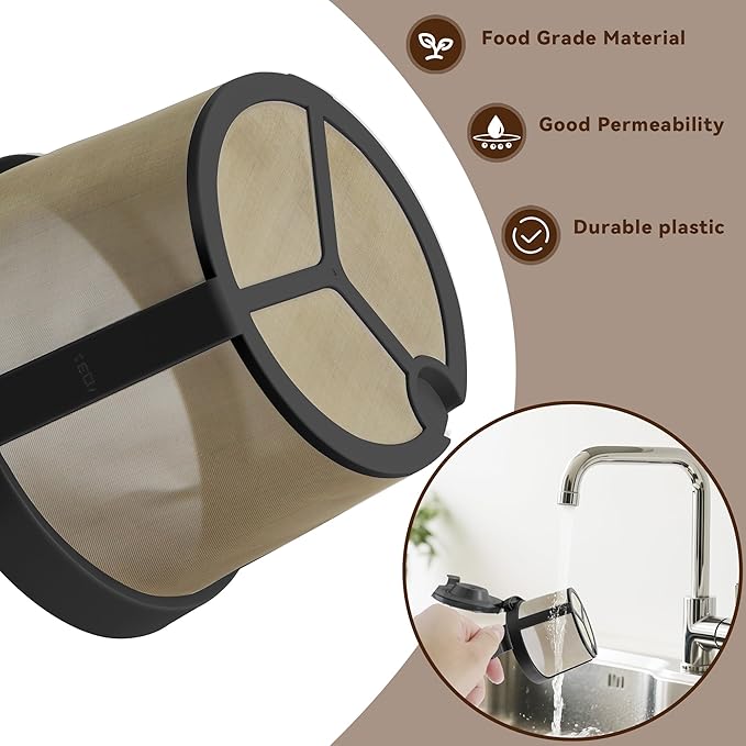 2pack Coffee Basket Compatible with Ninja Coffee Maker, Reusable Basket Filters for Ninja PB051/PB041ST
