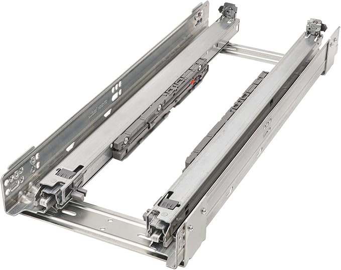 Rev-A-Shelf 10.25" Pullout Storage Organizer for Base Kitchen/Bathroom Cabinets w/Soft-Close Full Extension Slides & Adjustable Shelves, 448-BCSC-9C