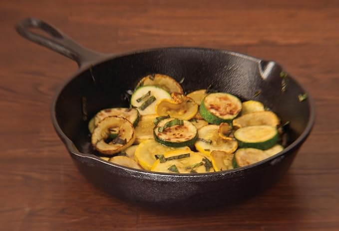 Lodge Wildlife Series-8" Cast Iron Skillet with Duck Scene, 8", Black