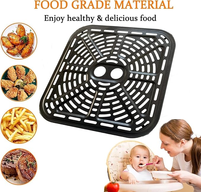 6.8QT Air Fryer Grill Pan for COSORI Dual Blaze 6.8QT Smart Air Fryer, Premium Air Fryer Grill Crisper Plate Rack Insert Grate Shelf for COSORI 6.8QT Air Fryers, Nonstick, Dishwasher Safe