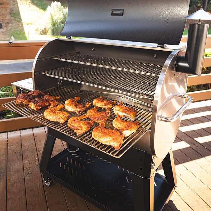 recteq Pellet Grill Smoker - Flagship 1600, Wood Pellet Smoker, BBQ Pellet Smokers, Wi-Fi Smart Grill, 1600 Sq. In. Cook Space, Pellet Smoker Grill, 40 lbs Hopper, 40 Hr Cooking, BBQ Master Bundle