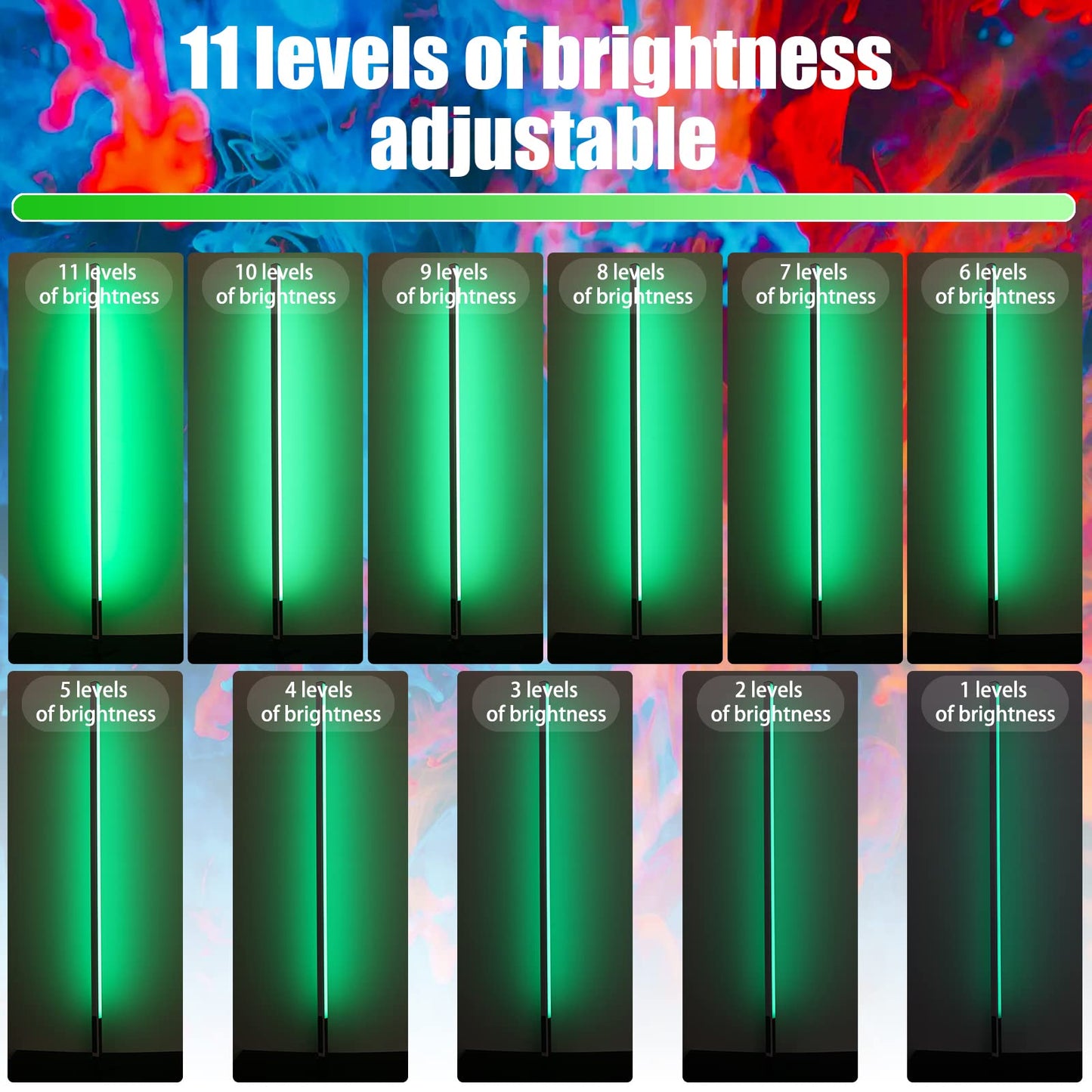 4 Pack 4ft Portable Battery Powered LED Tube Light With Tripods, 500 Vivid Effects for Video, Photography, Light Painting, YouTube, and Dance Club