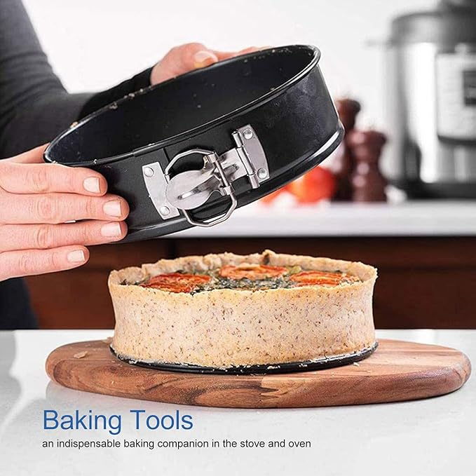 Cake Pan Set, Round Cheesecake Pan, Nonstick Cake Pan with Removable Bottom for Cheesecakes, Yogurt Cakes, Mousse, Coffee Cakes (22/24/26)