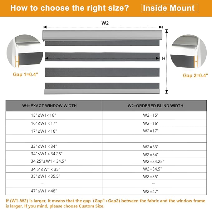 Persilux Cordless Zebra Blinds for Windows (70" W X 47" H, Grey) Free-Stop Windows Shades Dual Layer Light Control for Day and Night, Light Filtering Sheer Shades for Home, Easy to Install