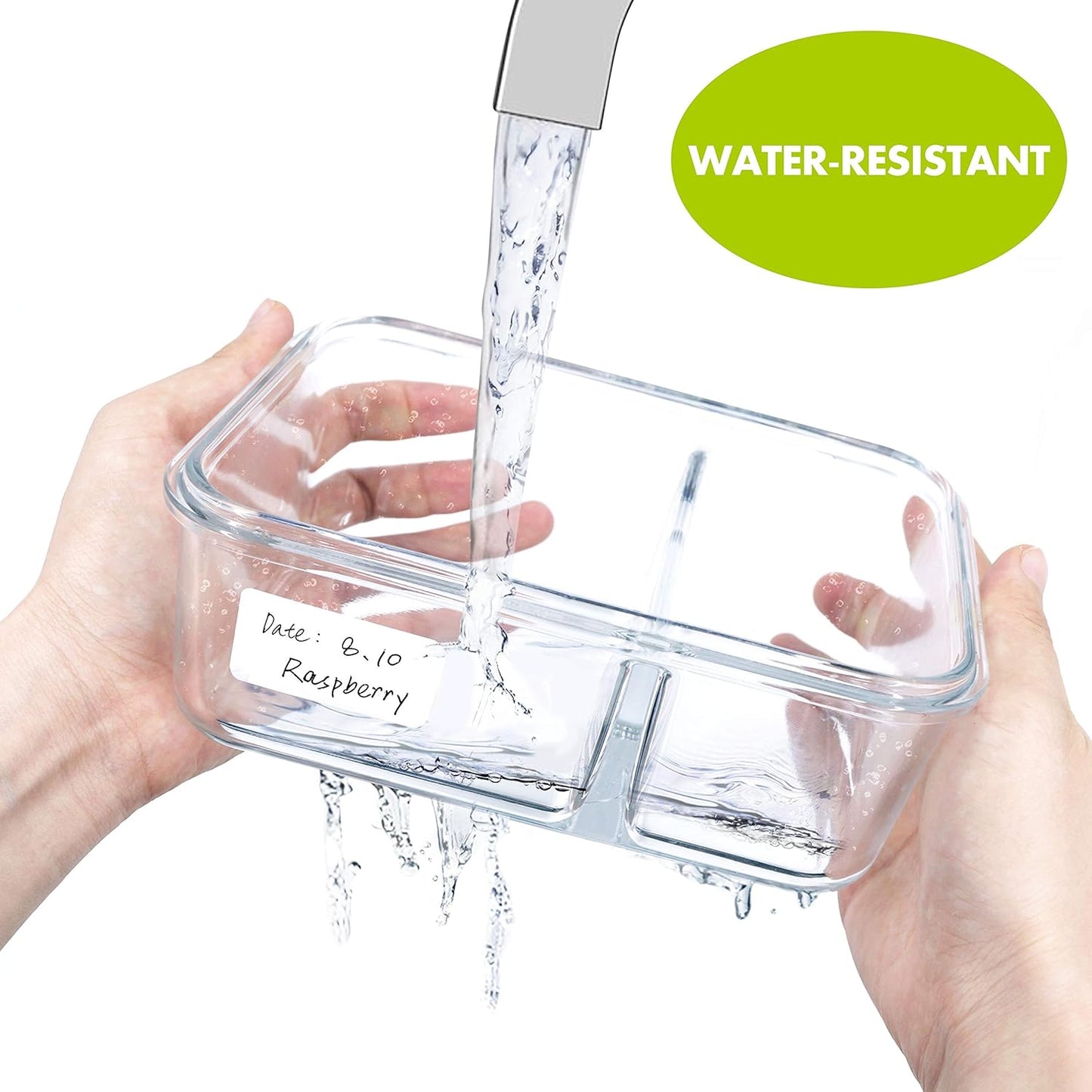 1000 Blank Removable Freezer Labels Water Oil Resistant with Perforation Line for Food Containers Jars Pantry Organization (Each Measures 1” x 2”)
