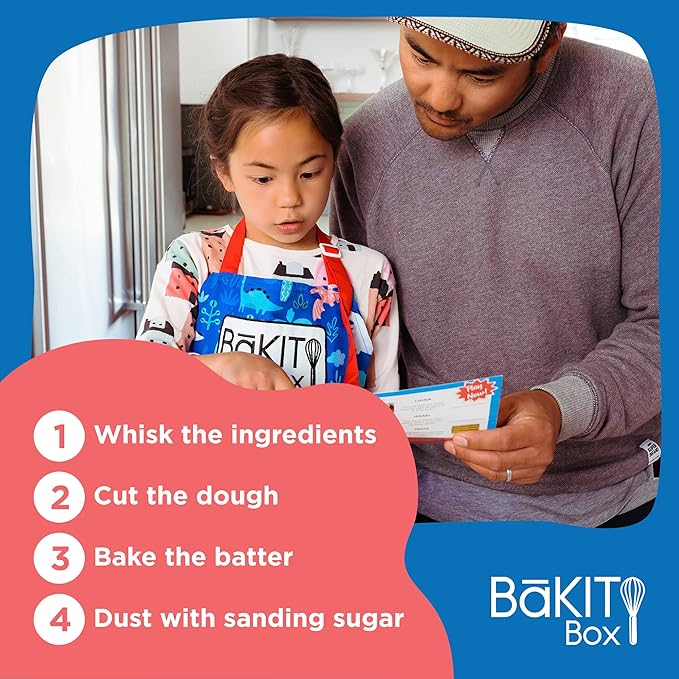 BāKIT Box Hexagon Honeycomb Sugar Cookie Decorating Kit – STEM Baking Gift for Kids Ages 5–12, Homeschool Geometry & Bee Habitat Activities, Educational Cookie Kit for Boys & Girls