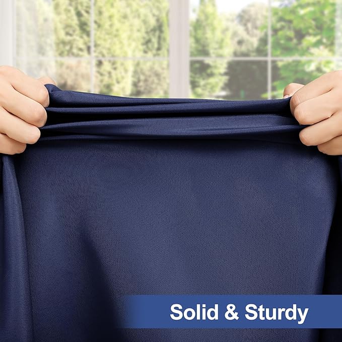 homing Rectangle Table Cloth Cover, Waterproof Polyester Elastic Fitted Tablecloth, Fits for 5 Foot Folding Tables, Washable Table Protector for Picnic, Camping, Outdoor (Navy Blue, 36" x 60")