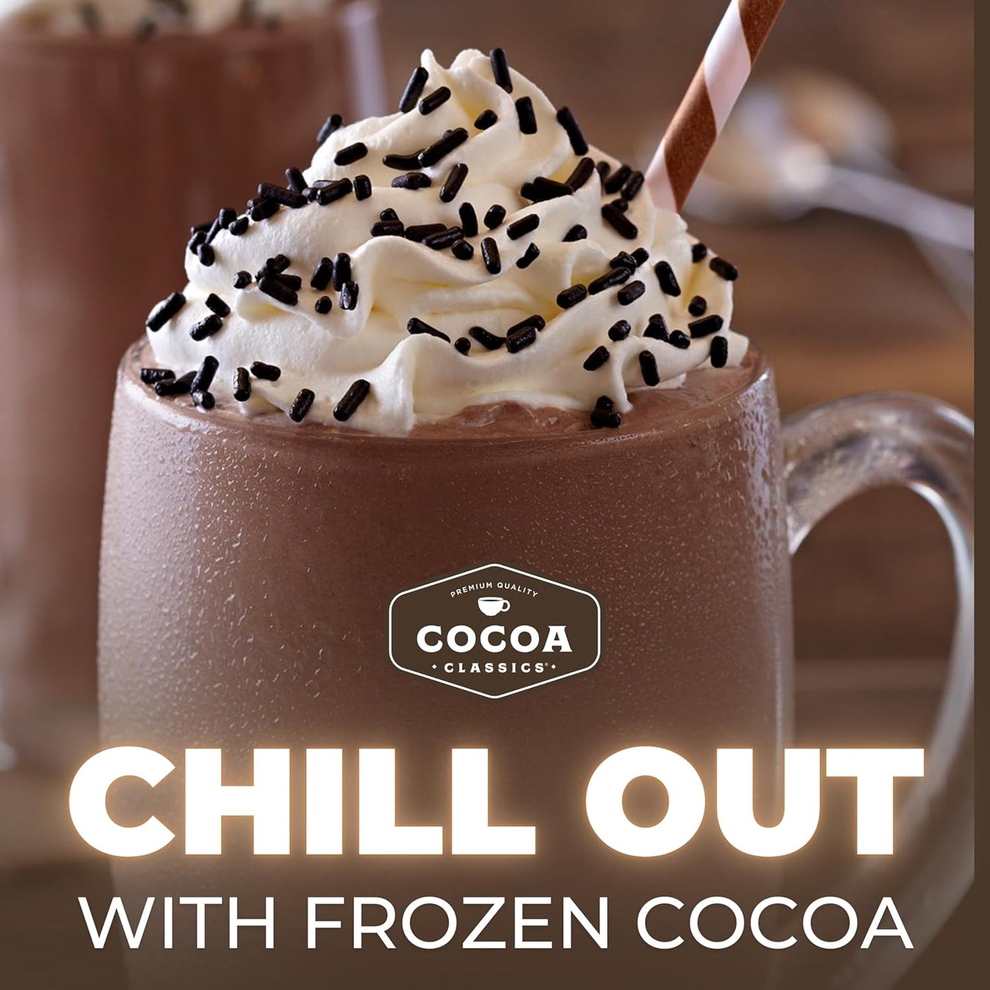 Cocoa Classics Raspberry Cocoa Mix, Hot Chocolate, Made with Nonfat Milk, Just Add Hot Water, Make Hot or Iced Cocoa, Gluten Free & Kosher Dairy Friendly, 1.25oz Packets (Pack of 36)