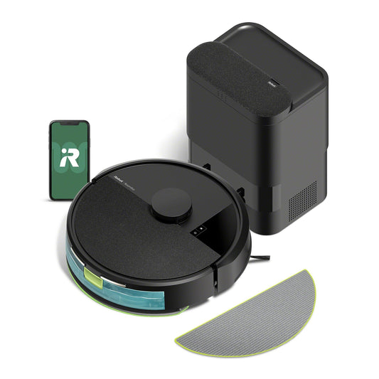 iRobot Roomba 104 Robot Vacuum & Mop - Self-Empties for 75 Days (Over 10 Weeks), Strong Power-Lifting Suction, Vacuums All Floors, Mops Hard Floors, LiDAR Smart Navigation Mapping, Cleans in Neat Rows