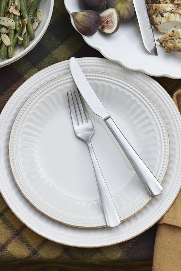 Lenox 897388 French Perle Groove 12-Piece Dinnerware Set, Service For 4