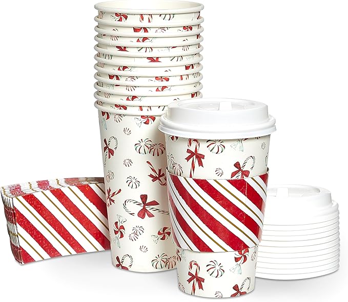 Papyrus Disposable Tabletop Dinnerware Set - Elegant and Sturdy Disposable Cups for Any Occasion, Holiday, Cups