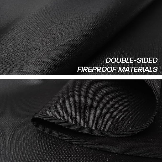 30" Fire Pit Mat for Solo Stove Bonfire, Round Fireproof Under Grill Mats for Outdoor Grill, Portable Camping Stove Mat for Solo Stove Accessories