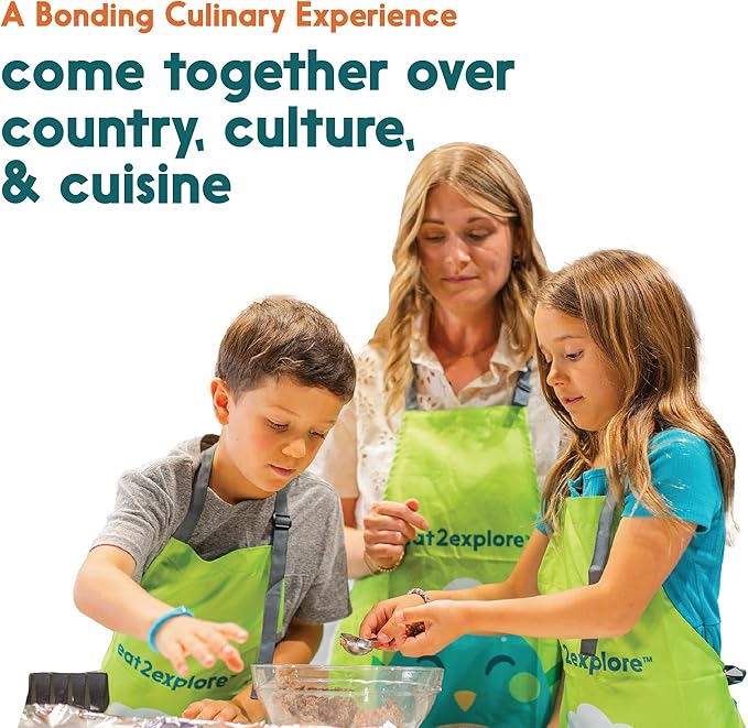 eat2explore Cooking Kits for Kids 15 Pcs – Interactive & Educational Kids Cooking Sets Real for Ages 5 and Up,3 Recipe Cards & Global Ingredients – Fun for Young Chefs (Jamaica Edition)