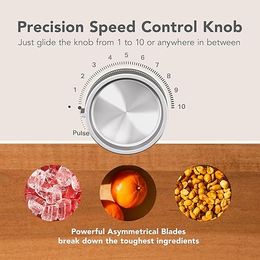 KitchenAid Pure Power Blender with 2 Personal Blending Jars, 1700 Watt Peak Power*, KSB2078, Porcelain White
