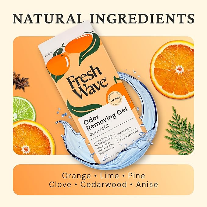 Fresh Wave Orange Odor Removing Gel Refill, 63 oz