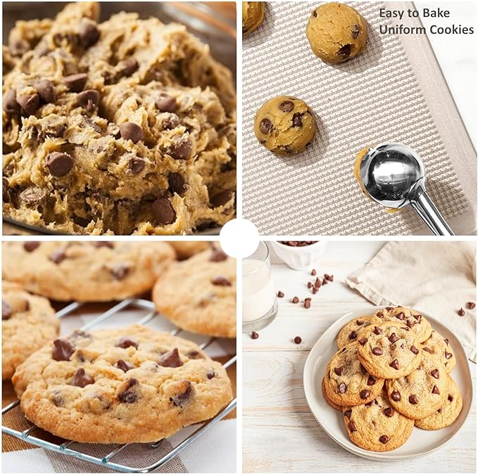 Red Cookie Dough Scoop - 5.3 Tbsp/ 80 ml/ 2.7 oz Stainless Steel Ice Cream Scooper with Trigger Release