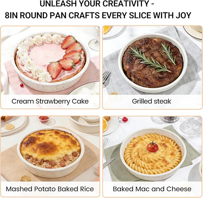 SJ 6 Inch Silicone Round Cake Pan with Metal Reinforced Frame 1Pack, Nonstick Silicone Cake Mold for Baking Suitable for Making Layers, Cheese & Chocolate Cakes
