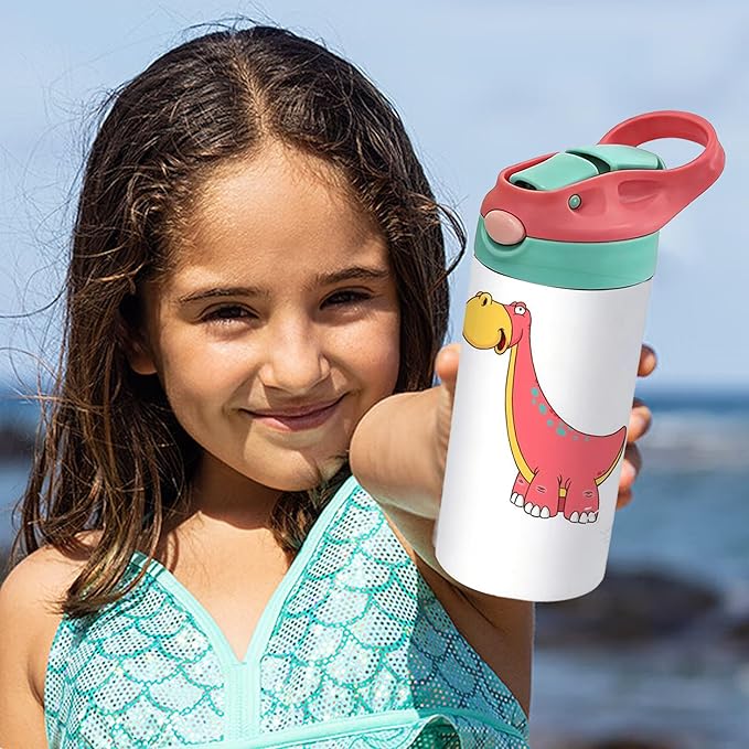 Sublimation Tumbler,25 PACK 12oz Stainless Steel Sublimation Sippy Cup,Double Wall Insulated Kids Tumbler with Handle,Spill Proof lid,Silicone Bottoms,for Water,Drinks (25, 12OZ)