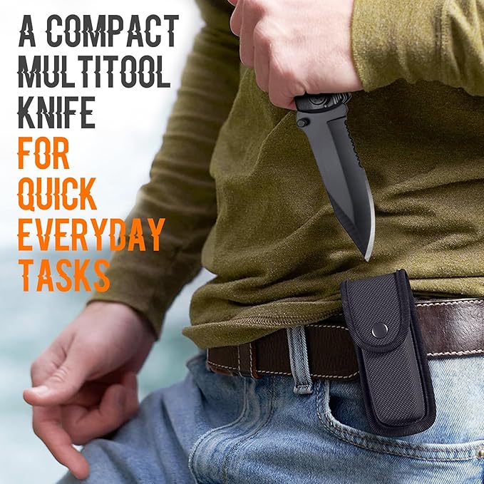 Nephew Gifts from Auntie, Multitool Knife, Gifts for Nephew, Nephew’s Christmas Practical Gift, Nephews Birthday Present, Gift for Camping, Hiking, Fishing, 20 in 1 Multitool
