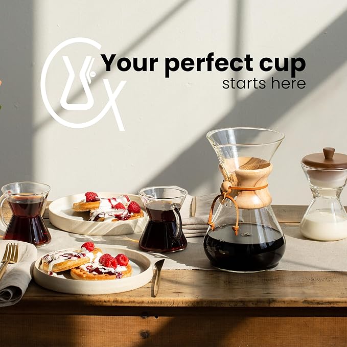 Chemex Pour-Over Glass Coffeemaker - Classic Series - 10-Cup - Exclusive Packaging