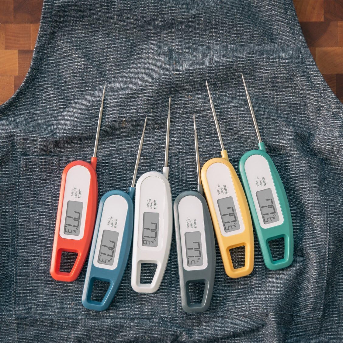 Lavatools Javelin® Ultra-Fast 3-Second Digital Instant Read Meat Thermometer for Grill and Cooking, 2.75" Probe, Compact Foldable Design, Large Display, IP65 Water Resistant, NSF Certified – Ube