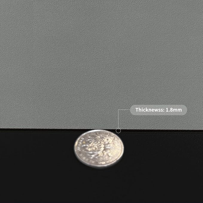 Desk Cover - 12x45 Inch Waterproof Easy to Clean Can Conceal Flaws Protector The Table Top from Scratches Used for Coffee Table Office Table Dresser(Black+Gray 12x45)