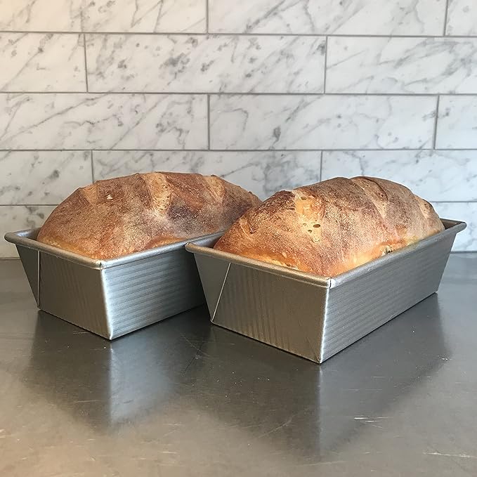USA Pan 1145LF Bakeware Aluminized Steel 1.25 Lb Loaf Pan, Medium, Silver