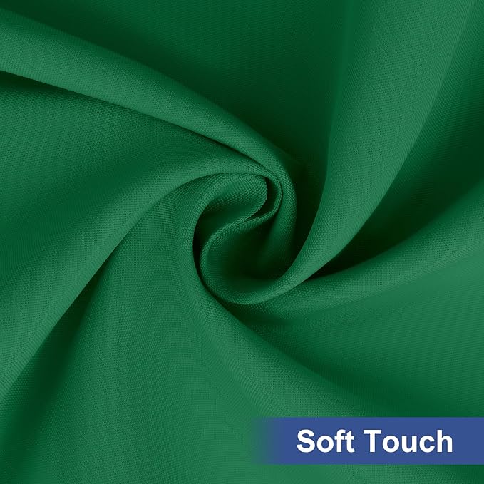homing Rectangle Table Cloth Cover, Waterproof Polyester Elastic Fitted Tablecloth, Fits for 8 Foot Folding Tables, Washable Table Protector for Christmas, Holiday, Party (Hunter Green, 30" x 96")