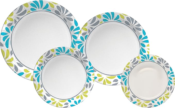 Genuine Joe Printed Paper Plates, 9" (Pack of 125)