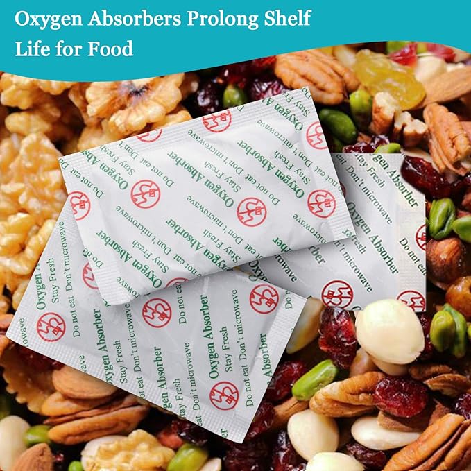 VacYaYa 200CC(110-Pack) Food Grade Oxygen Absorber Packets for Home Made Jerky