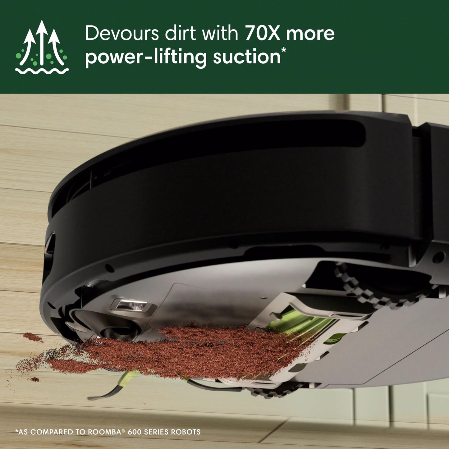 iRobot Roomba 205 DustCompactor Vac Robot Vacuum - Auto-Compacts Debris Within The Robot, No Emptying for 60 Days, Bagless, Intense Power-Lifting Suction, LiDAR Navigation, Multi-Surface Cleaning