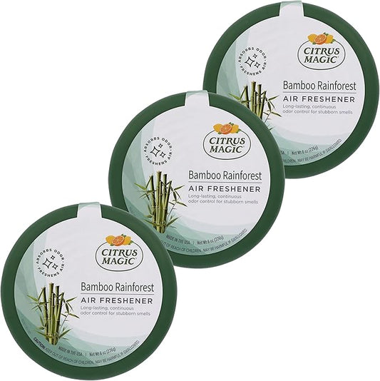 Citrus Magic Solid Air Freshener, Pack of 3, Bamboo Rainforest
