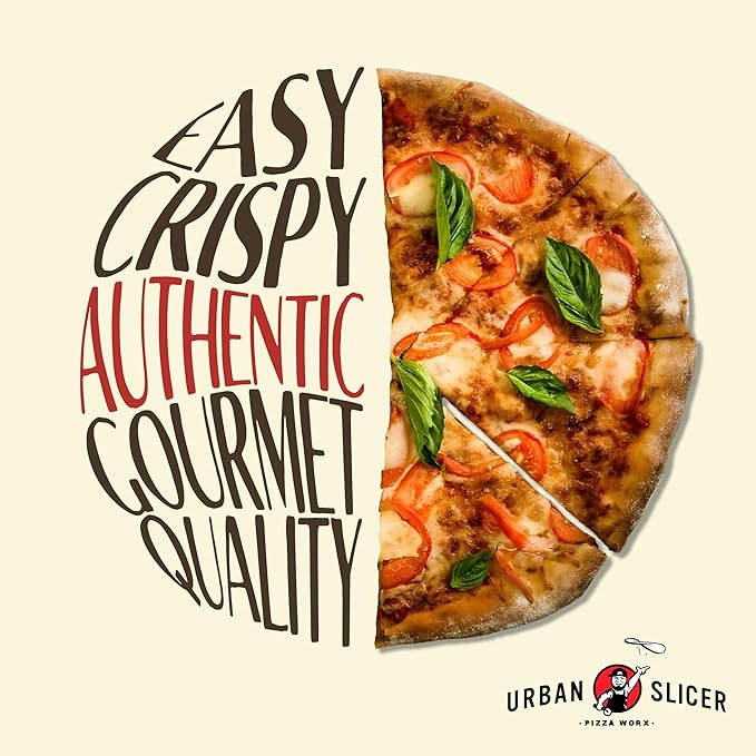 Urban Slicer Pizza Worx, Outdoor Grilling Pizza Dough Mix, Make-At-Home Dough Kit, Crispy Thin Crust, 3 Bags, 13.4 oz Each, Makes 6 Crusts