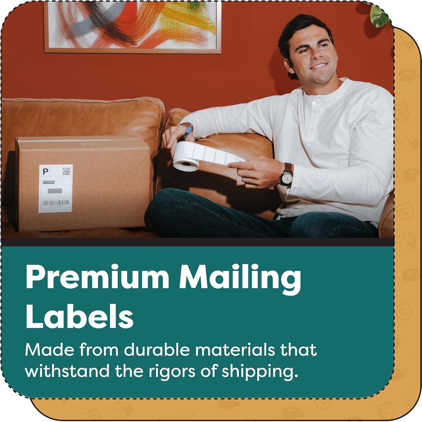 Aegis Adhesives - 2" X 1.5" Direct Thermal Labels, Perforated & Compatible with Rollo, Zebra, & Other Desktop Label Printers (12 Rolls, 900/Roll)