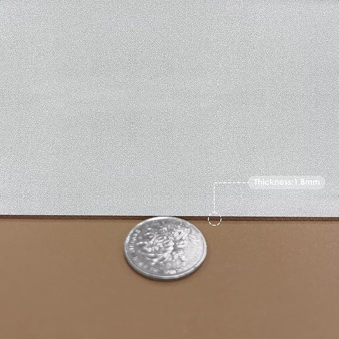 Leather Table Cover,1.8mm Thick,24x60 Inch Desk Cover,Large Desk Mat,Table Protector,Table Cover Protector,Desk Protector,Table Pad,(Khaki+Silvery,24x60)