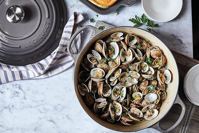 Le Creuset Enameled Cast Iron Signature Round Dutch Oven, 13.25 qt., Oyster